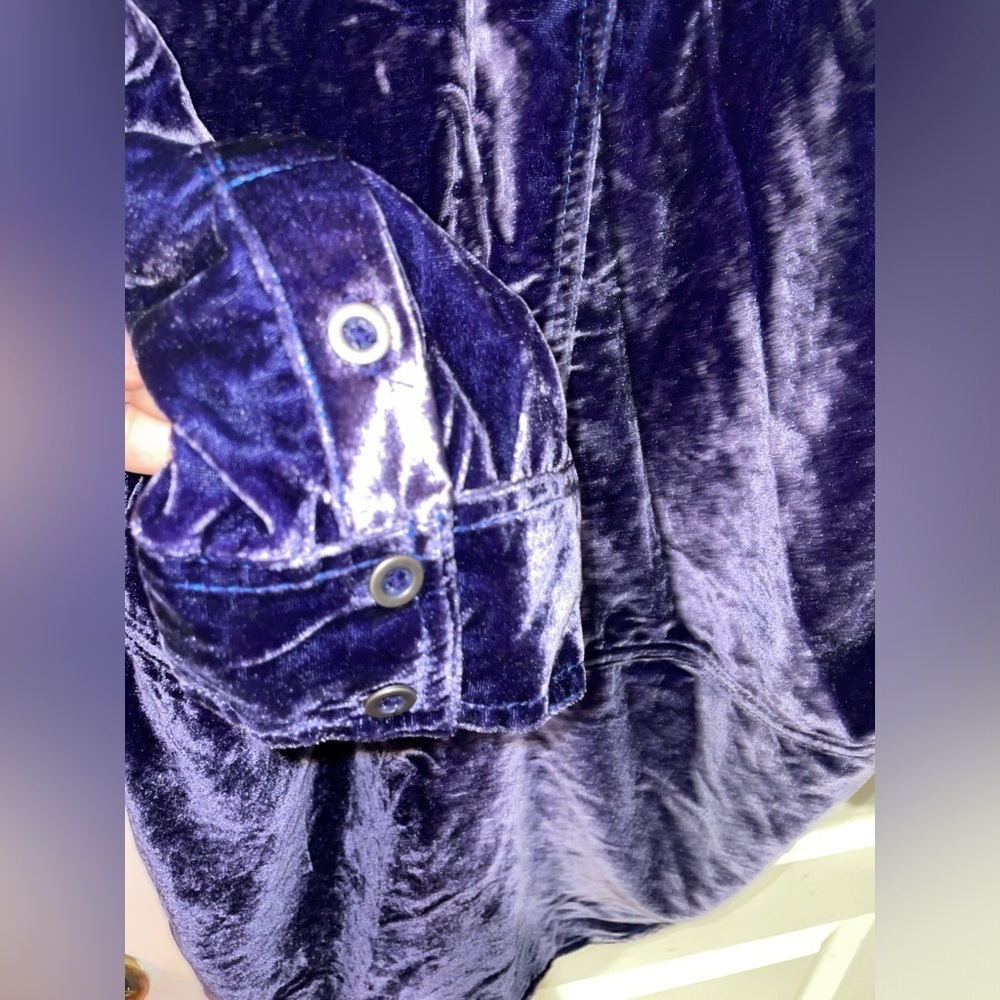 New! Free People We The Free Peyton Velvet Purple Pullover Tunic ๐๐ XS NWT! - Picture 9 of 10